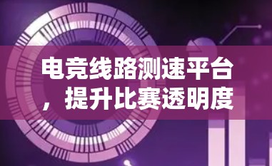 电竞线路测速平台,提升比赛透明度与效率 电竞线路测速平台,提升比赛透明度与效率