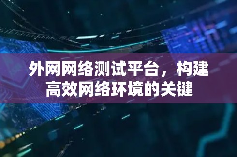 外网网络测试平台,构建高效网络环境的关键