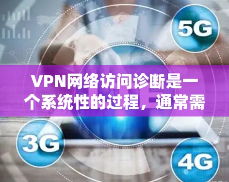 VPN网络访问诊断是一个系统性的过程,通常需要从网络连接、配置设置、服务器状态以及应用程序运行情况等多个方面进行检查和排查。以下是一些常见的VPN网络访问问题及其解决方法 VPN网络访问诊断是一个系统性的过程,通常需要从网络连接、配置设置、服务器状态以及应用程序运行情况等多个方面进行检查和排查。以下是一些常见的VPN网络访问问题及其解决方法