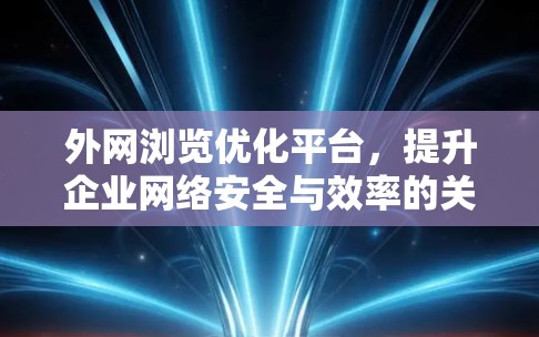 外网浏览优化平台,提升企业网络安全与效率的关键 外网浏览优化平台,提升企业网络安全与效率的关键