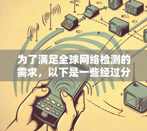 为了满足全球网络检测的需求,以下是一些经过分析的工具推荐,每个工具都有其特定的应用场景和优势