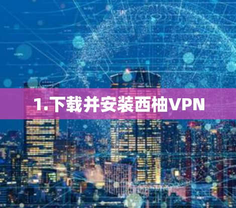 1.下载并安装西柚VPN