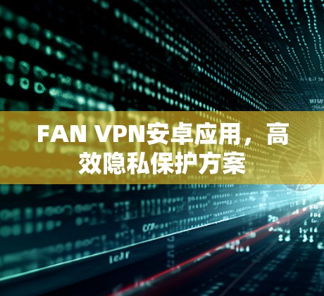 FAN VPN安卓应用,高效隐私保护方案 FAN VPN安卓应用,高效隐私保护方案