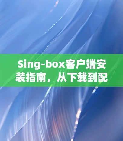 Sing-box客户端安装指南,从下载到配置 Sing-box客户端安装指南,从下载到配置