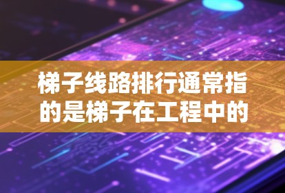 梯子线路排行通常指的是梯子在工程中的安装、布局和排列顺序。梯子在建筑和工程中被广泛应用,用于支撑、稳定结构或作为临时支架。以下是一些关于梯子线路排行的关键要点 梯子线路排行通常指的是梯子在工程中的安装、布局和排列顺序。梯子在建筑和工程中被广泛应用,用于支撑、稳定结构或作为临时支架。以下是一些关于梯子线路排行的关键要点